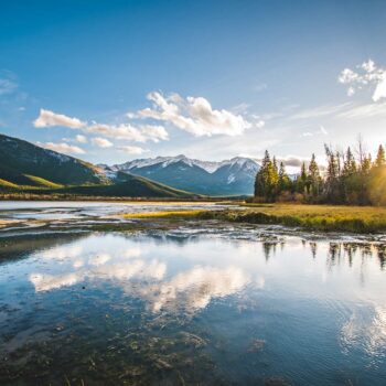 Sunset at Vermillion Lakes